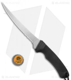 CRKT Big Eddy Fixed Blade Fillet Knife (6.75" Serr) 3008N -CRKT Knives Shop CRKT Big Eddy Fillet Serr 3008 BHQ 43732 jr bottlecap