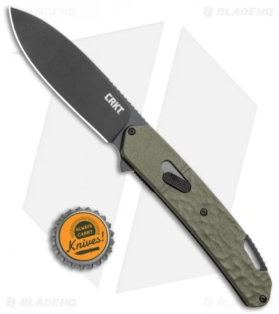 CRKT Onion Bona Fide Field Strip Knife OD Green (3.18" Black) K540GKP 4 CRKT Onion Bona Fide Field Strip Knife OD Green (3.18" Black) K540GKP - Image 4