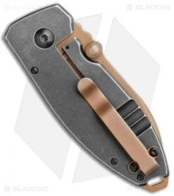 CRKT Burnley Desert Warrior Squid Knife Green Micarta (2.25" Copper D2) -CRKT Knives Shop CRKT Burnley Desert Warrior Squid Knife Green Micarta 2.25 Copper D2 BHQ 116188 LS Side