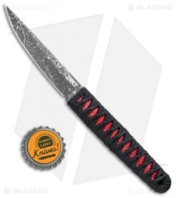 CRKT Burnley Obake Fixed Blade Knife Red (3.64" Gray TiNi) 2367R -CRKT Knives Shop CRKT Burnley Obake Red Gray TiNi 2367R BHQ 72808 jr bottlecap