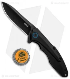 CRKT Caligo Liner Lock Flipper Knife Black Al (3.1" D2 Black) BHQ Exclusive -CRKT Knives Shop CRKT Caligo LL Black Al Black 6215D2 BHQ 95851 jr bottlecap