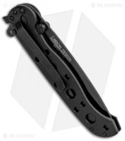 CRKT Carson M16-00K Tanto Liner Lock Knife Black Zytel (3" Black) -CRKT Knives Shop CRKT Carson M16 00K Compact Tanto LL Black Zytel Black BHQ 87732 jr side
