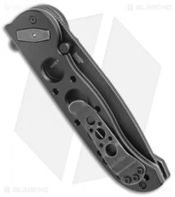 CRKT Carson M16-02DB Tanto Dead Bolt Lock Flipper Knife (3.1" Black SW) -CRKT Knives Shop CRKT Carson M16 02DB Tanto Dead Lock Black Flipper Black SW BHQ 138923 jr side