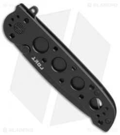 CRKT Carson M16-02KS Tanto Frame Lock Flipper Knife (3.05" Black) -CRKT Knives Shop CRKT Carson M16 02KS Tanto black BHQ 76687 er spine