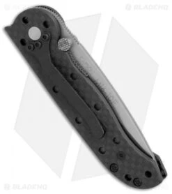 CRKT Carson M16-10F Tanto Flipper Knife Carbon Fiber (3" Satin Serr) -CRKT Knives Shop CRKT Carson M16 10F tanto cf satin serr BHQ 69073 er side