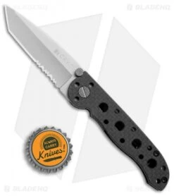 CRKT Carson M16-10F Tanto Flipper Knife Carbon Fiber (3" Satin Serr) -CRKT Knives Shop CRKT Carson M16 10F tanto cf satin serr BHQ 69073 er size