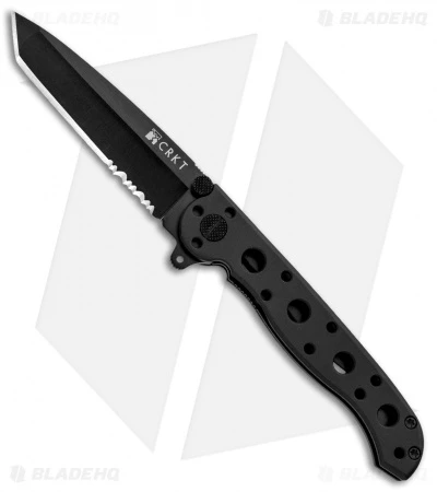 CRKT Carson M16-10K EDC Tanto Liner Lock Knife Black Zytel (3" Black Serr) 1 CRKT Carson M16-10K EDC Tanto Liner Lock Knife Black Zytel (3" Black Serr)