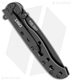CRKT Carson M16-10KS EDC Tanto Frame Lock Knife (3" Black Serr) -CRKT Knives Shop CRKT Carson M16 10KS EDC Tanto Tactical Zytel Black Serr BHQ 11420 jr side