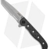 CRKT Carson M16-10Z Tanto Flipper Knife (3" Bead Blast Serr)