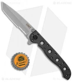 CRKT Carson M16-10Z Tanto Flipper Knife (3" Bead Blast Serr) -CRKT Knives Shop CRKT Carson M16 10Z Tanto BB Serr M16 10Z BHQ 2709 jr bottlecap