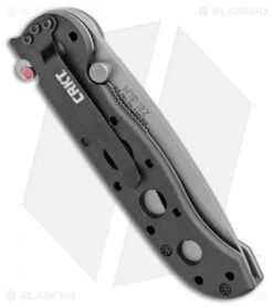 CRKT Carson M16-12Z Folding Tanto Flipper Knife Zytel (3" Bead Blast Serr) -CRKT Knives Shop CRKT Carson M16 12Z Folding Tanto Zytel BB Serr BHQ 8902 jr side