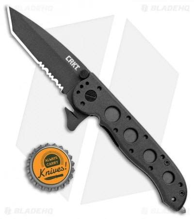 CRKT Carson M16-12ZLEK Tanto Flipper Knife Zytel (3" Black Serr) 4 CRKT Carson M16-12ZLEK Tanto Flipper Knife Zytel (3" Black Serr) - Image 4