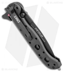 CRKT Carson M16-13ZLEK E.R. Spear Point Flipper Knife Zytel (3.375" Black Serr) -CRKT Knives Shop CRKT Carson M16 13ZLEK E.R. SP Zytel Black Serr BHQ 9881 jr side