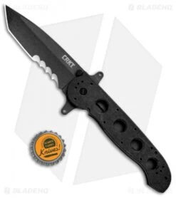 CRKT Carson M16-14SFG Special Forces Tanto Flipper Knife (3.875" Black Serr) -CRKT Knives Shop CRKT Carson M16 14ZSF Tanto Special Forces Black Serr BHQ 3150 jr bottlecap