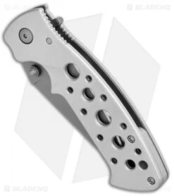 Blade HQ Shop -CRKT Knives Shop CRKT Crawford Kasper Professional LL Silver Gray 7772 BHQ 76580 jr spine