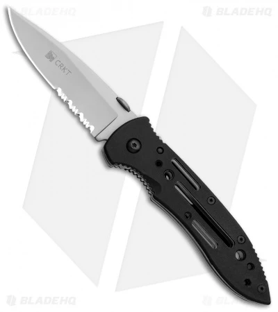 CRKT Crawford Point Guard Liner Lock Knife (3.5" Bead Blast Serr) 6763 1 CRKT Crawford Point Guard Liner Lock Knife (3.5" Bead Blast Serr) 6763