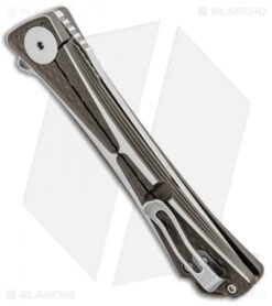 CRKT Crossbones Limited Edition Liner Lock Knife Ti (3.5" Satin M390) 7531 -CRKT Knives Shop CRKT Crossbones Limited Edition LL Ti Satin 7531 BHQ 97577 jr side