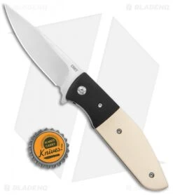 CRKT Curfew Spring Assisted Knife White Fiber/Black Aluminum (3.1" Satin) 7 CRKT Curfew Spring Assisted Knife White Fiber/Black Aluminum (3.1" Satin) -CRKT Knives Shop CRKT Curfew REsin Handle LL DP Satin BHQ 138959 jr bottlecap