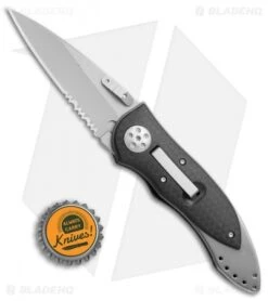 CRKT Elishewitz E-Lock Folding Knife (2.75" Bead Blast Serr) 7313 -CRKT Knives Shop CRKT Elishewitz E Lock bb serr 7313 BHQ 69068 er size