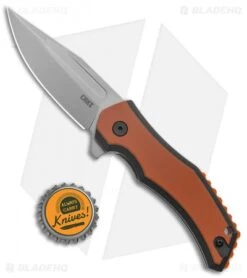 CRKT Fawkes Spring Assisted Knife Brown/Orange G-10 (2.75" Bead Blast) -CRKT Knives Shop CRKT Fawkes Dust Layer G 10 LL DP BB BHQ 138957 jr bottlecap