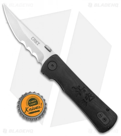CRKT Folding Heiho Spring Assisted Knife (3.125" Satin Serr) 2901 4 CRKT Folding Heiho Spring Assisted Knife (3.125" Satin Serr) 2901 - Image 4