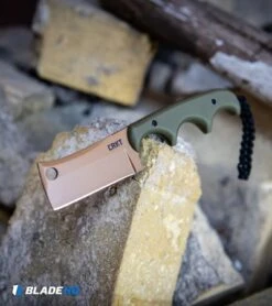 CRKT Folts Desert Warrior Minimalist Cleaver Neck Knife (2.1" Copper D2) -CRKT Knives Shop CRKT Folts Desert Warrior Minimalist Cleaver Neck Knife Copper D2 BHQ 114000 kp bricks web