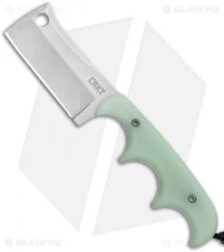 CRKT Folts Minimalist Cleaver Neck Knife Natural G-10 (2.1" Stonewash D2)