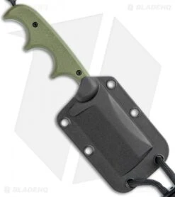 CRKT Folts Desert Warrior Minimalist Cleaver Neck Knife (2.1" Copper D2) -CRKT Knives Shop CRKT Folts Minimalist Cleaver Neck Knife OD Green G 10 Copper BHQ 114000 jr sheath
