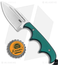 CRKT Folts Minimalist Spear Point Neck Knife Green Resin/Fiber (2.1" Stonewash) -CRKT Knives Shop CRKT Folts Minimalist SP Neck Knife Green Resin Fiber SW BHQ 145872 jr bottlecap