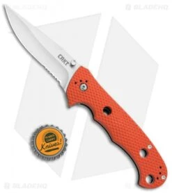 CRKT Hammond Cruiser LAWKS Liner Lock Knife Orange (3.75" Satin Serr) 7914OR 7 CRKT Hammond Cruiser LAWKS Liner Lock Knife Orange (3.75" Satin Serr) 7914OR -CRKT Knives Shop CRKT Hammond Cruiser Orange Serr CR7914OR BHQ 87149 jr bottlecap 2