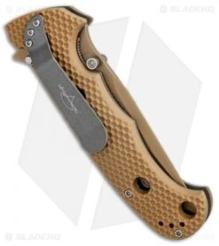 CRKT Hammond Iraqi Freedom Desert Cruiser Knife Tan (3.75" Tan Serr) 7914DI -CRKT Knives Shop CRKT Hammond Iraqi Freedom Desert Cruiser Tan Tan Serr 7914DI BHQ 87014 jr side