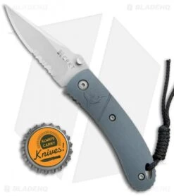 CRKT Lightfoot Urban Shark Liner Lock Knife Gray (2.5" Satin Serr) -CRKT Knives Shop CRKT Lightfoot Urban Shark LL Gray Satin Serr LUS 11 BHQ 75703 jr bottlecap