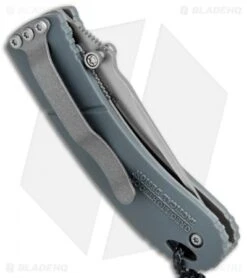 CRKT Lightfoot Urban Shark Liner Lock Knife Gray (2.5" Satin Serr) -CRKT Knives Shop CRKT Lightfoot Urban Shark LL Gray Satin Serr LUS 11 BHQ 75703 jr side