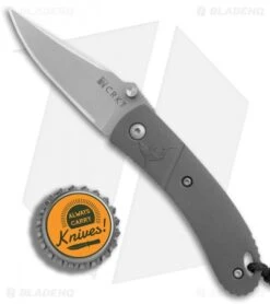 CRKT Lightfoot Urban Shark Liner Lock Knife Gray (2.5" Satin) -CRKT Knives Shop CRKT Lightfoot Urban Shark gray satin BHQ 76311 er bottlecap
