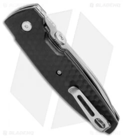 CRKT Lucas Burnley Aux Liner Lock Folding Knife Black (3.25" Satin) 1220 -CRKT Knives Shop CRKT Lucas Burnley Aux Liner Lock Folding Knife Black 3.25 Satin 1220 BHQ 51815 LS Side