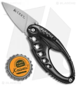 CRKT Lumabiner Liner Lock Knife W/ L.E.D Light (1.6" Bead Blast) -CRKT Knives Shop CRKT Lumabiner LED Light BB 9080 BHQ 68535 jr bottlecap