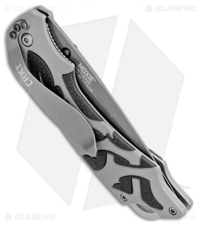 CRKT Lerch Moxie Knife Gray/Black Spring Assisted (3.29" Grey Plain) 1102 3 CRKT Lerch Moxie Knife Gray/Black Spring Assisted (3.29" Grey Plain) 1102 - Image 3