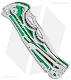 CRKT Nirk Tighe 2 Knife Green Stainless Steel (3.2" Satin) 5241 -CRKT Knives Shop CRKT Nirk Tighe 2 Green SS Satin 5241 BHQ 119341 jr side