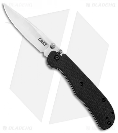 CRKT Offbeat II Lockback Knife Black GRN (3.2" Satin) 7760 1 CRKT Offbeat II Lockback Knife Black GRN (3.2" Satin) 7760