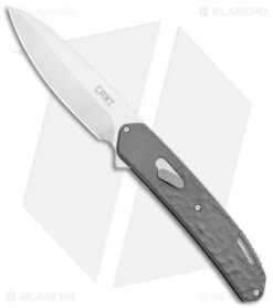 CRKT Onion Bona Fide Liner Lock Knife Gray Aluminum (3.5" Satin) K540GXP