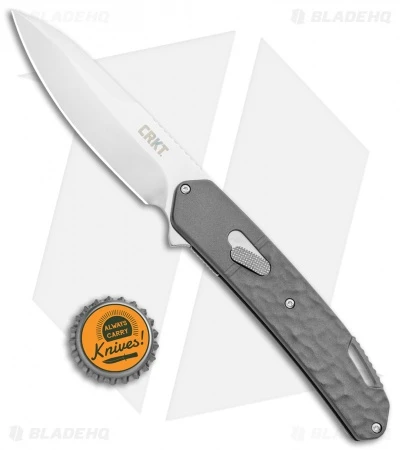 CRKT Onion Bona Fide Liner Lock Knife Gray Aluminum (3.5" Satin) K540GXP 4 CRKT Onion Bona Fide Liner Lock Knife Gray Aluminum (3.5" Satin) K540GXP - Image 4