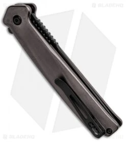 CRKT Onion Helical Liner Lock Knife Black Aluminum (3.52" Black D2) K500GKP -CRKT Knives Shop CRKT Onion Helical LL Tanto Aluminum Black K500GKP BHQ 92301 jr side