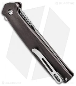 CRKT Onion Helical Liner Lock Tanto Knife Aluminum (3.52" Satin) K500GXP 6 CRKT Onion Helical Liner Lock Tanto Knife Aluminum (3.52" Satin) K500GXP -CRKT Knives Shop CRKT Onion Helical LL Tanto Aluminum Satin K500GXP BHQ 92300 jr side