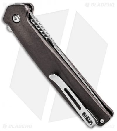 CRKT Onion Helical Liner Lock Tanto Knife Aluminum (3.52" Satin) K500GXP 3 CRKT Onion Helical Liner Lock Tanto Knife Aluminum (3.52" Satin) K500GXP - Image 3