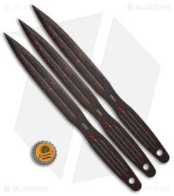 CRKT Onion Throwing Knives 3-Piece Set Black (6.25" Black/Red) -CRKT Knives Shop CRKT Onion Throwing Knives 3 Piece Set Black BHQ 178672 jr bottlecap
