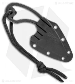 CRKT Owlet Fixed Blade Neck Knife Skeletonized (2.125" Black Stonewash) 2716 -CRKT Knives Shop CRKT Owlet Neck Skeletonized Black SW 2716 BHQ 103912 jr sheath