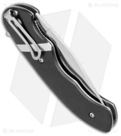 CRKT Philip Booth Snarky Recurve Liner Lock Flipper Knife (3.25" Satin) 7280 -CRKT Knives Shop CRKT Philip Booth Snarky Recurve LL Satin 7280 BHQ 71233 jr side