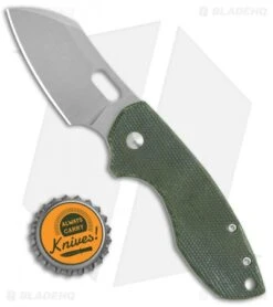 CRKT Pilar Exclusive Frame Lock Knife Green Micarta (2.4" Stonewash D2) -CRKT Knives Shop CRKT Pilar FL Green Micarta SW D2 BHQ 113628 jr bottlecap