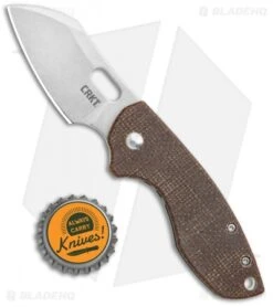 CRKT Pilar Frame Lock Knife Brown Linen Micarta BHQ Exclusive (2.4" Stonewash) 7 CRKT Pilar Frame Lock Knife Brown Linen Micarta BHQ Exclusive (2.4" Stonewash) -CRKT Knives Shop CRKT Pilar FL Linen Micarta SW BHQ 113630 jr bottlecap