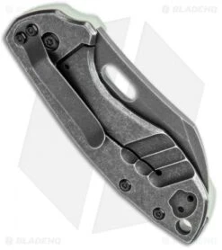 CRKT Pilar Frame Lock Knife Natural G-10 BHQ Exclusive (2.4" Black SW D2) -CRKT Knives Shop CRKT Pilar FL Natural G 10 Smokewash BHQ 113631 jr side